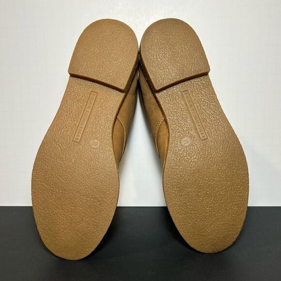 Womens TOMMY HILFIGER Tan Faux Leather Lace Up Ankle Boots / Size 6 Medium - Picture 7 of 9